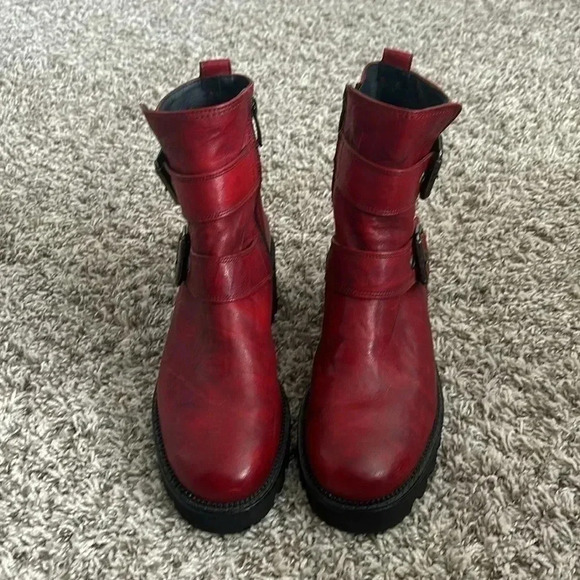 NWOB Paul Green Jake Boot Dynamite Combat in Chili Red Sportnappa - Picture 2 of 8